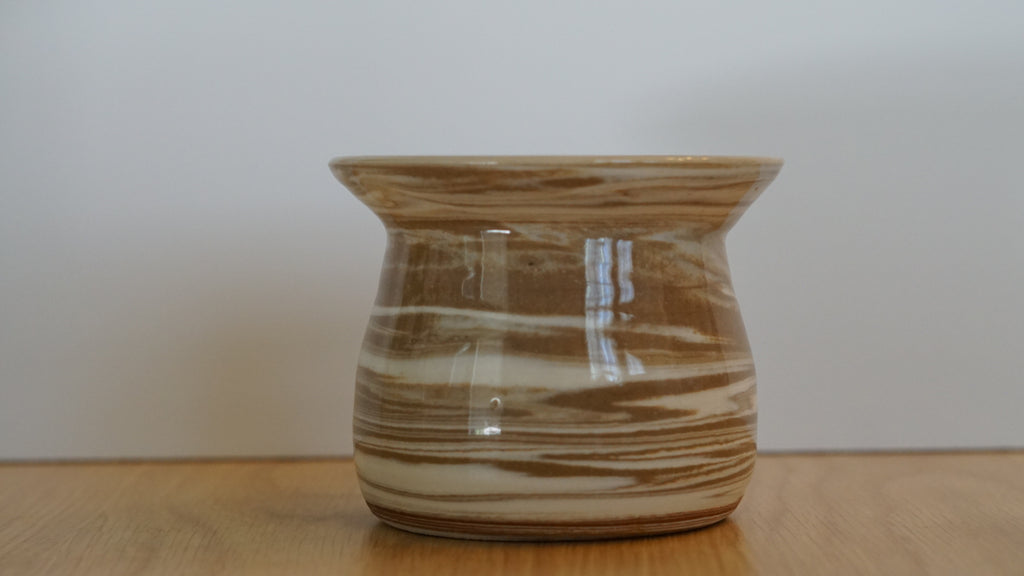Marbled Curvy Vase
