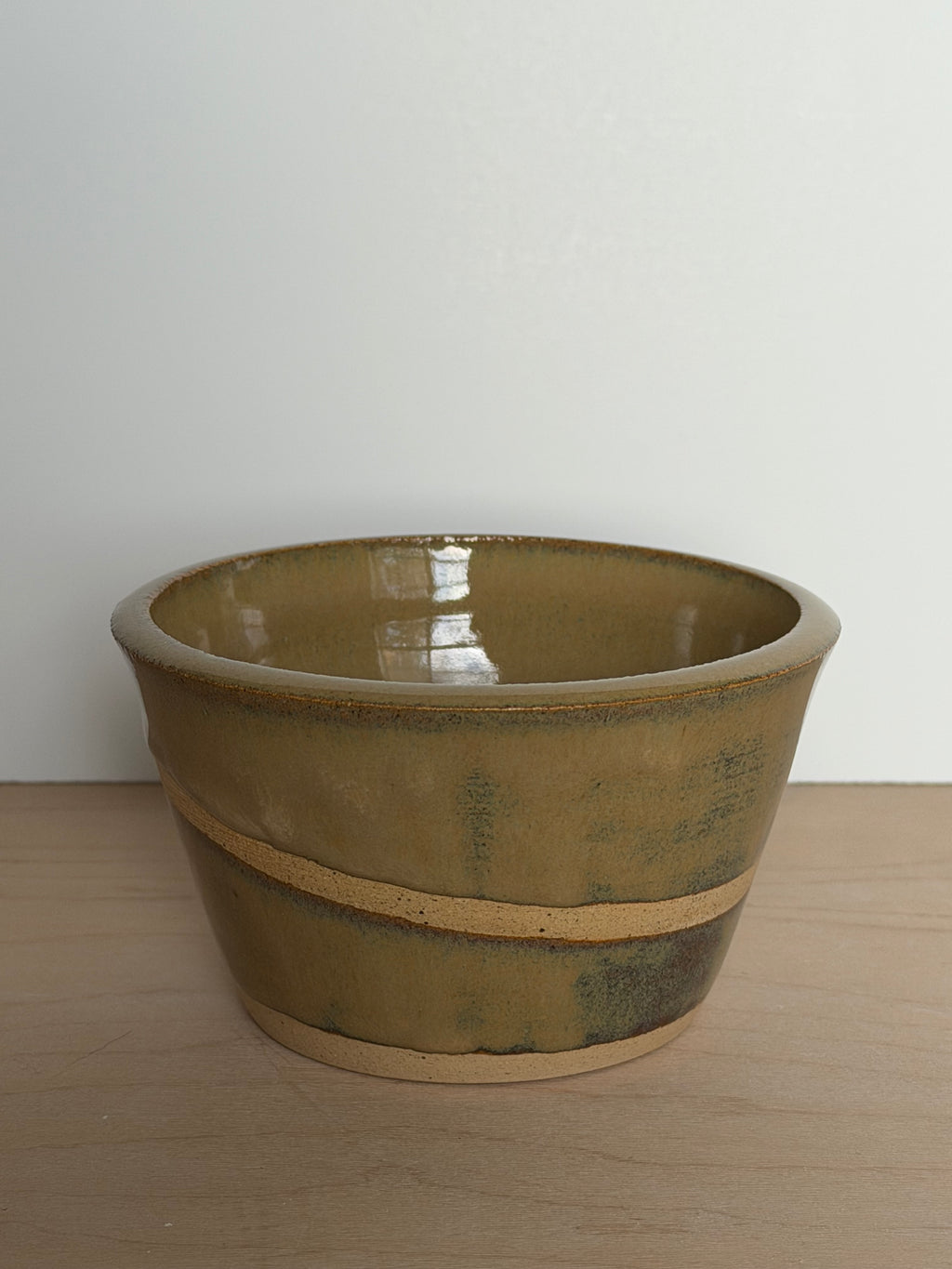 Intuition Stripe Olive Latte Cup