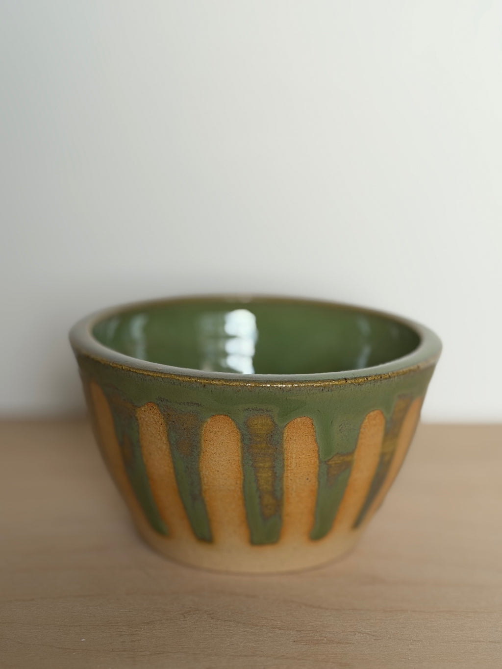 Green Stripe Latte Cup