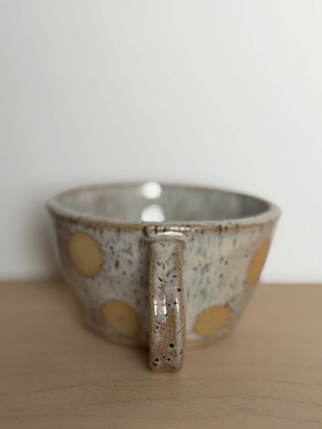 Freckled Polka-Dot Latte Cup