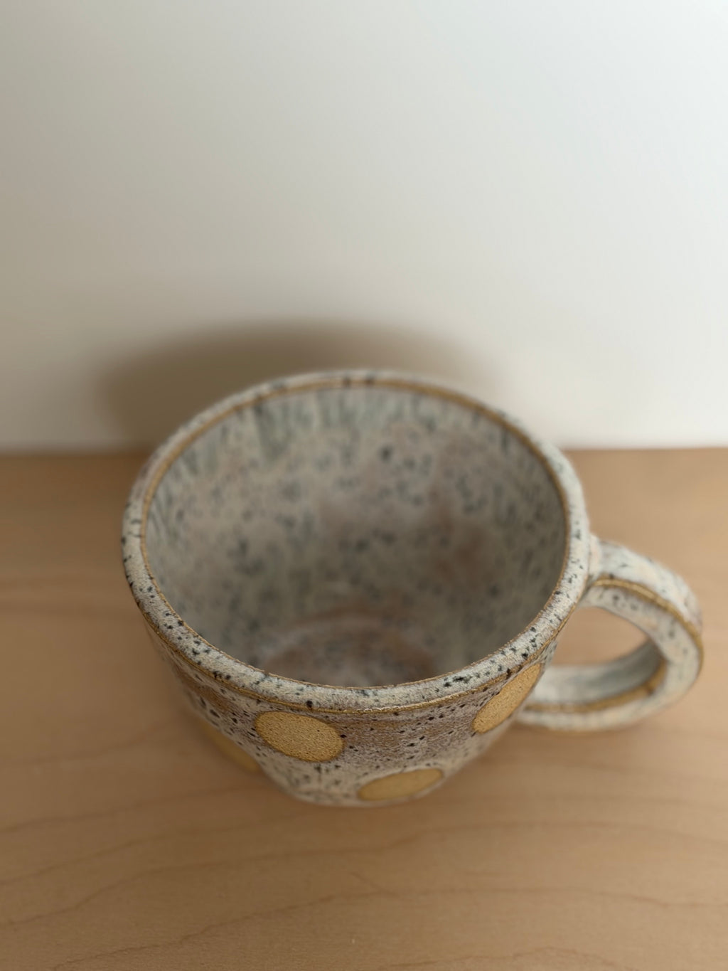 Freckled Polka-Dot Latte Cup